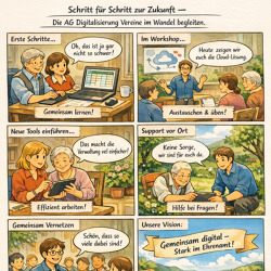 Vom ersten Ordner bis zur gemeinsamen Lösung – wie die AG Digitalisierung Vereine begleitet
